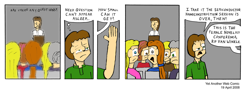 A comic. It's not that funny, you're not missing much.