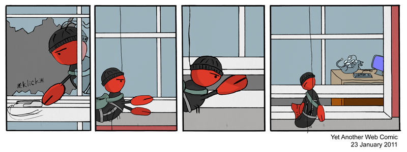 A comic. It's not that funny, you're not missing much.
