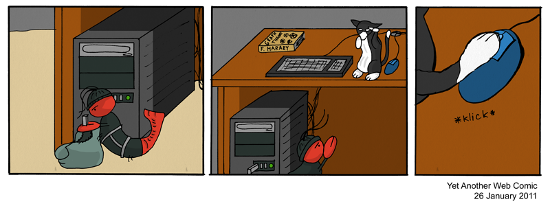 A comic. It's not that funny, you're not missing much.