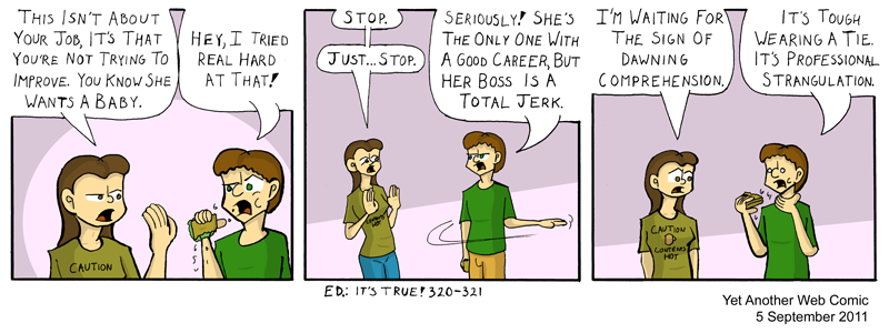 A comic. It's not that funny, you're not missing much.