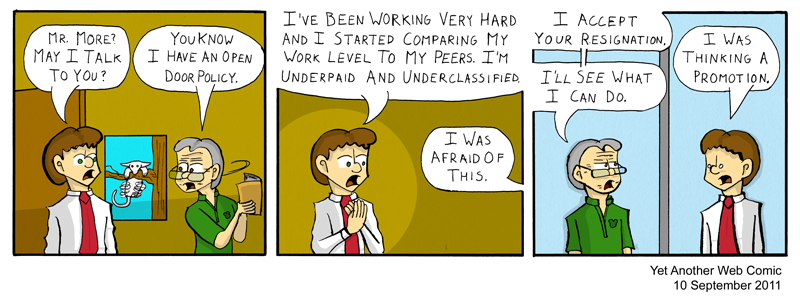 A comic. It's not that funny, you're not missing much.