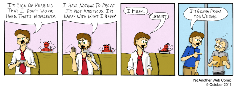 A comic. It's not that funny, you're not missing much.